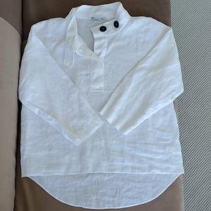 Zara linen white shirt